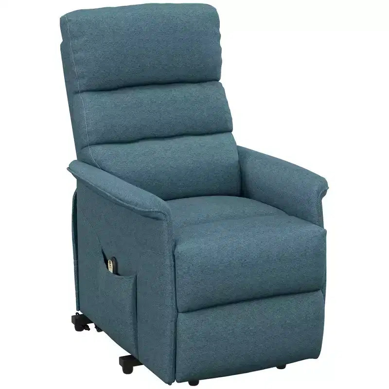 Fauteuil inclinable releveur électrique pour personnes âgées avec télécommande, revêtement en tissu lin