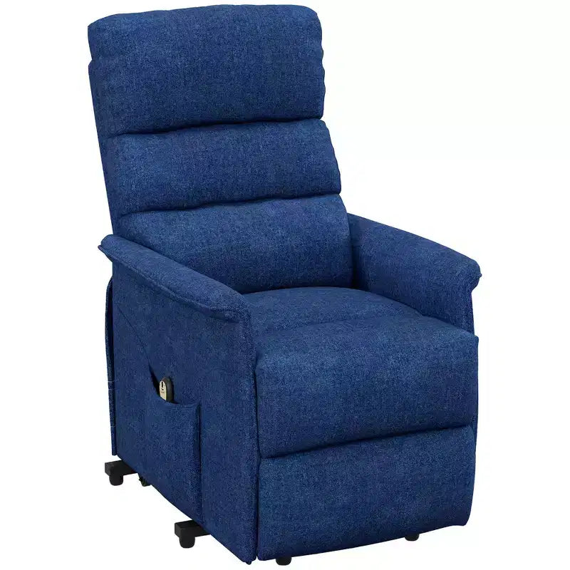 Fauteuil inclinable releveur électrique pour personnes âgées avec télécommande, revêtement en tissu lin