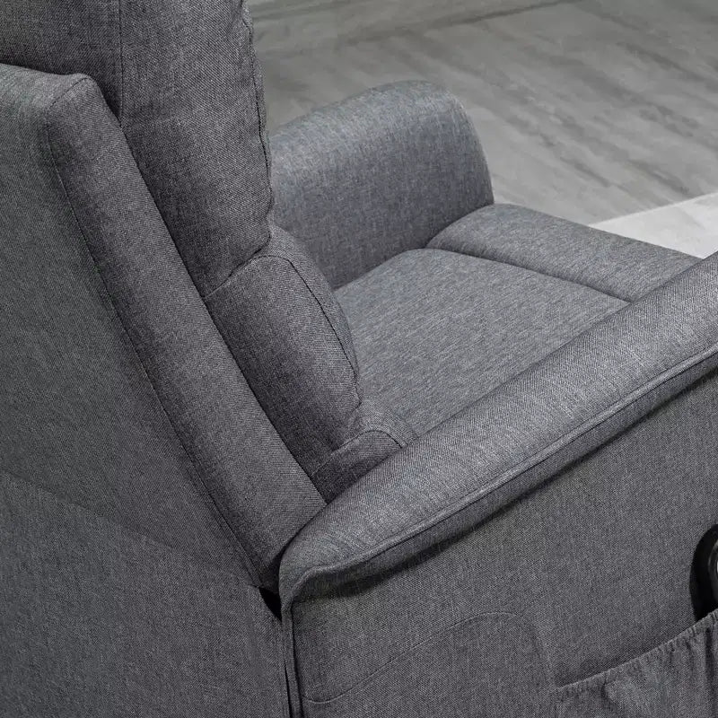 Fauteuil inclinable releveur électrique pour personnes âgées avec télécommande, revêtement en tissu lin