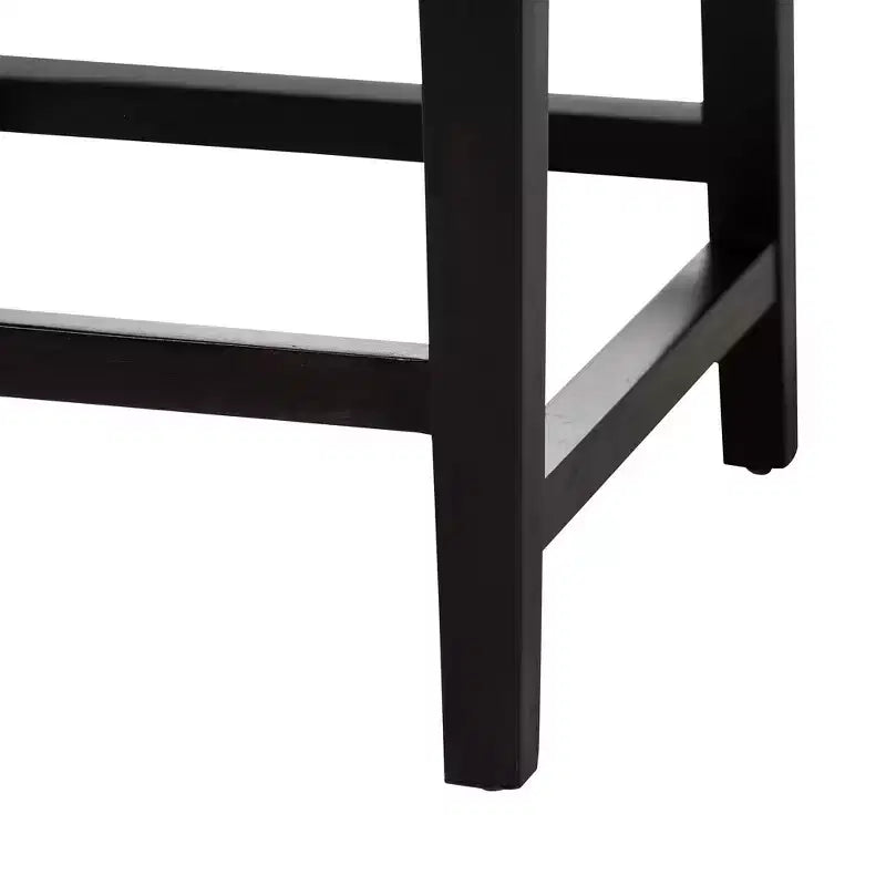 Modern Bohemian Dark Brown Mahogany Wood and Seagrass Dining Chair